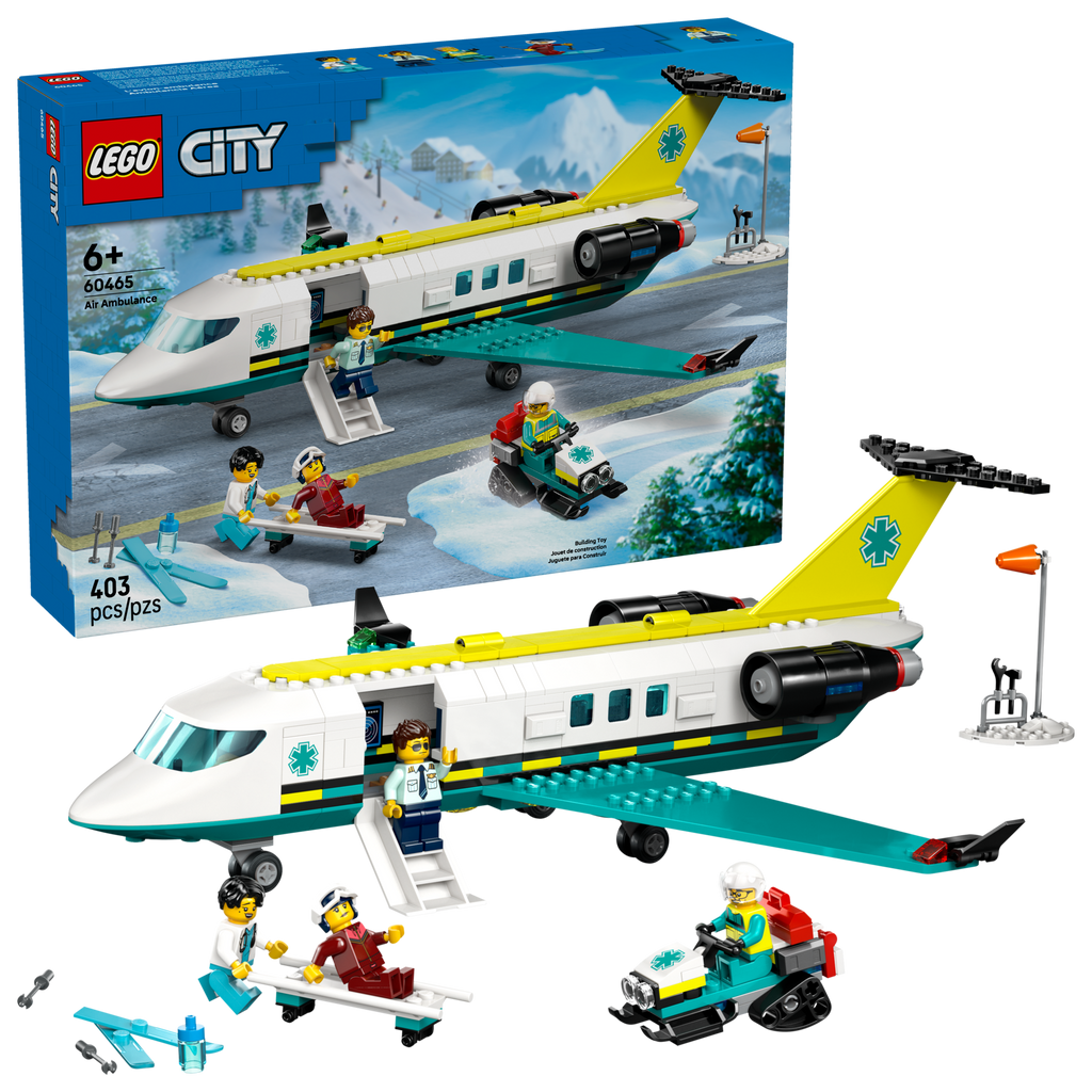 LEGO City Emergency Air Ambulance Airplane 60465-Bricking Lebanon