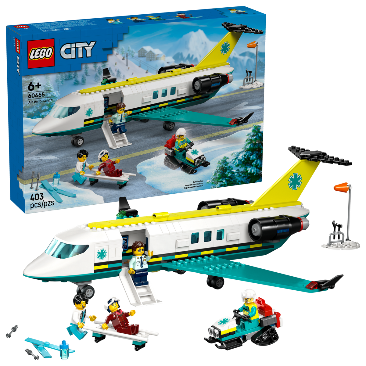 LEGO City Emergency Air Ambulance Airplane 60465-Bricking Lebanon