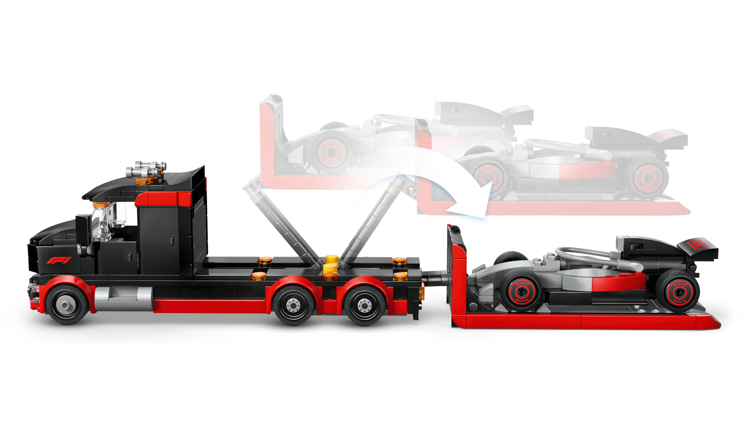 LEGO City F1 Display Truck with Audi F1 Race Car-60493-Bricking Lebanon