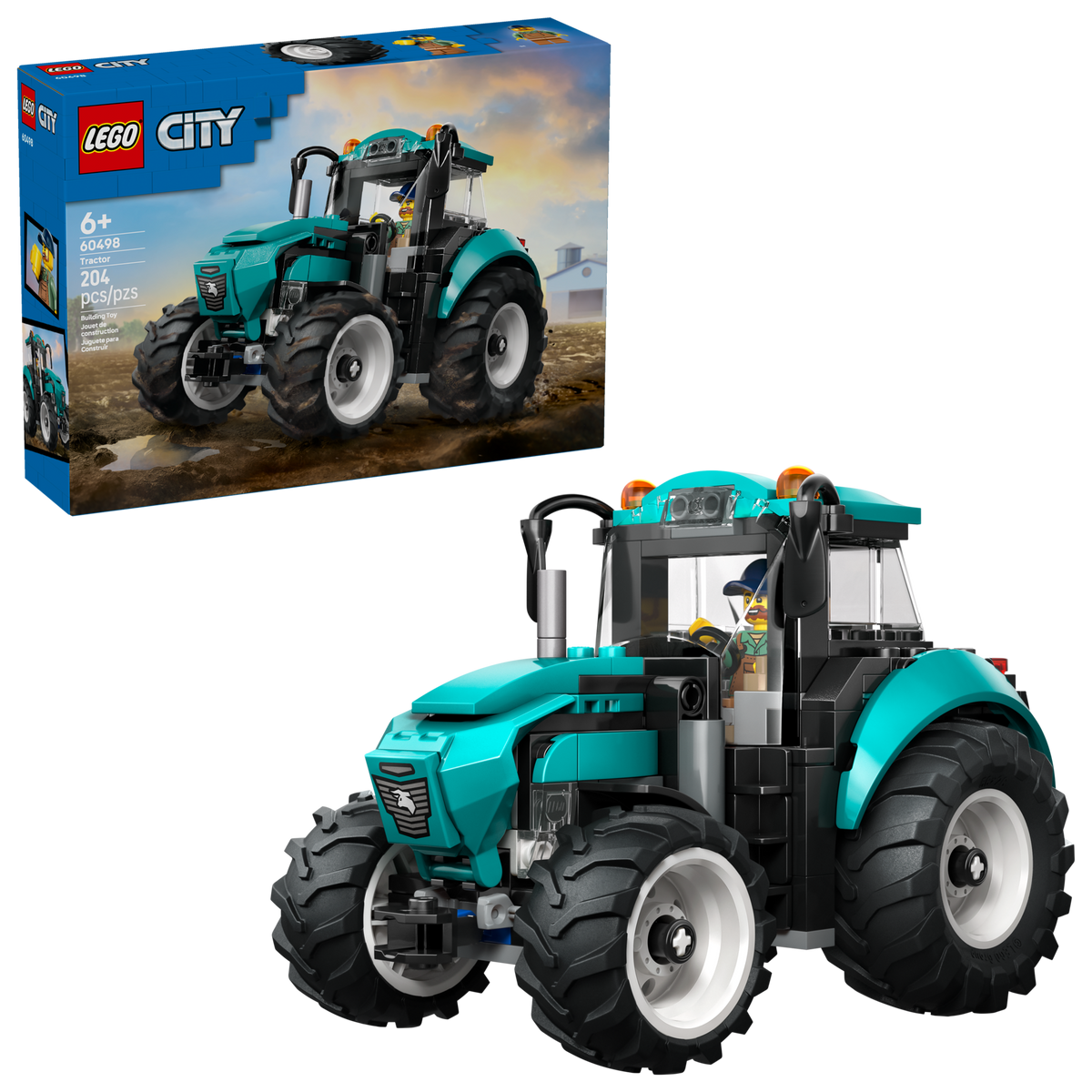 LEGO City Farm Tractor for Kids 6+ 60498-Bricking Lebanon