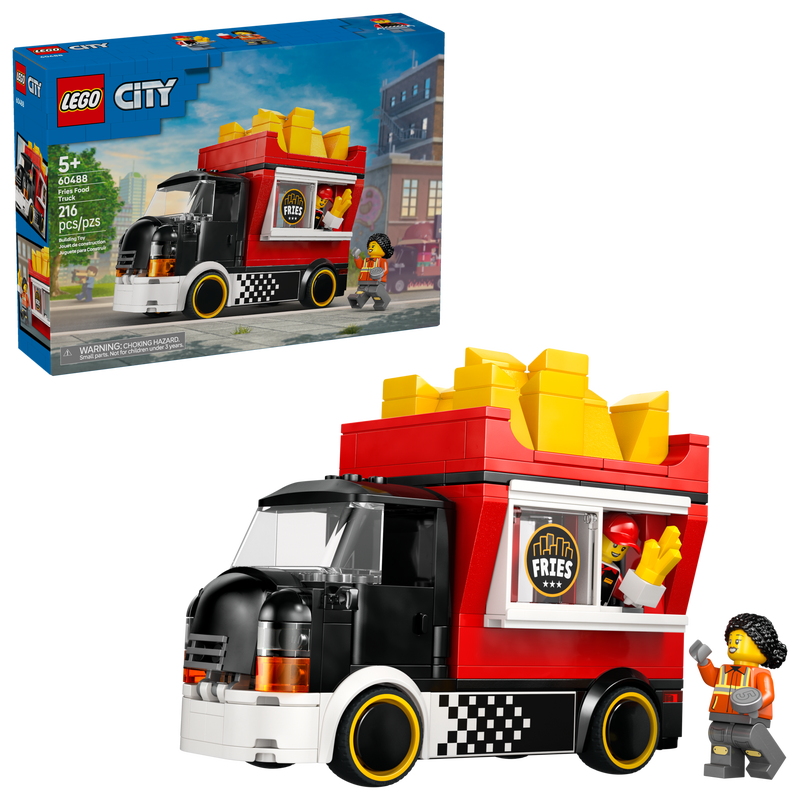 LEGO City Fries Food Truck 60488 Toy Vehicle Building Set-Lego / City-Bricking Lebanon