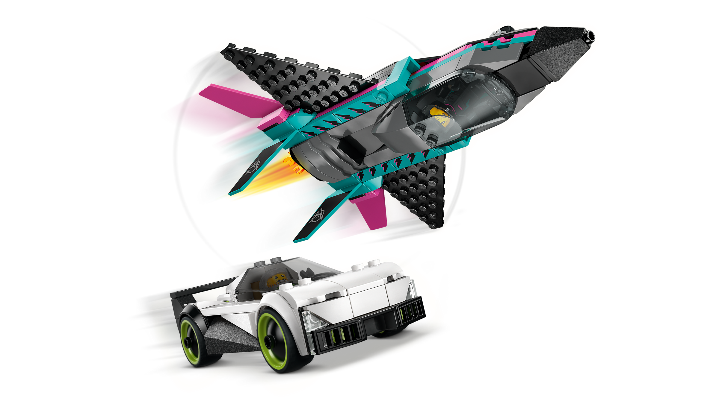 LEGO City Jet vs Car 60489 Supersonic Plane and Supercar Toy-Lego / City-Bricking Lebanon