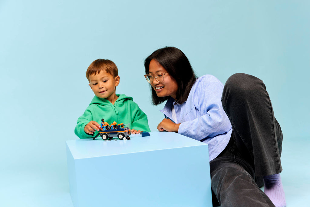 LEGO City Motorcycle Transporter Truck Toy with 2 Racing Bikes-Lego / City-Bricking Lebanon