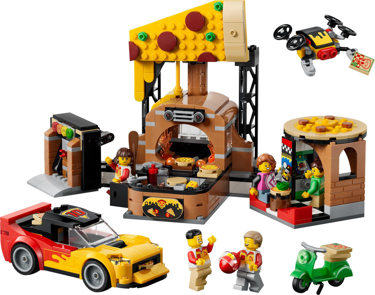 LEGO City Pizza Delivery Experience with Vehicles 60496-Bricking Lebanon