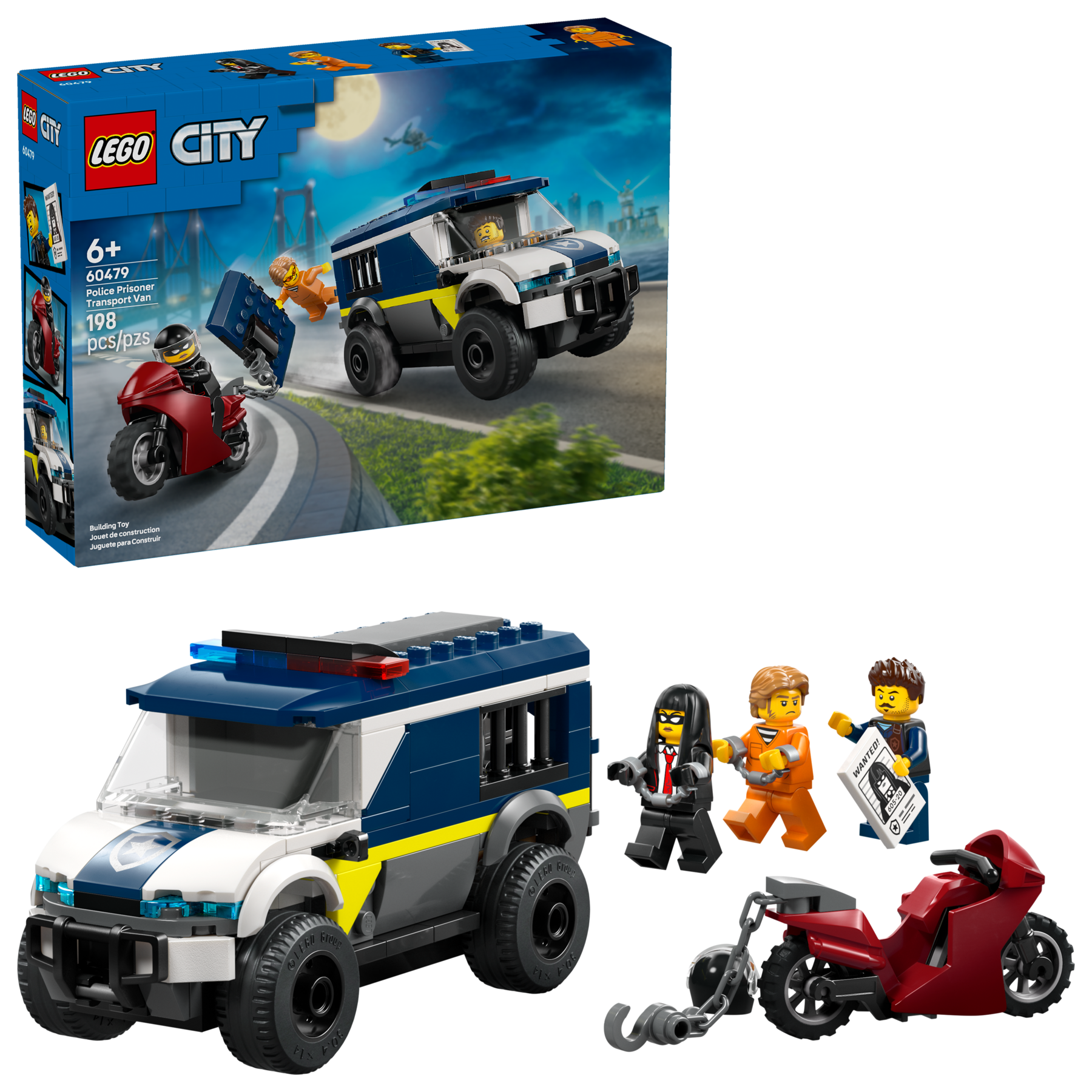 LEGO City Police Prisoner Transport Van 60479 Building Toy Set-Lego / City-Bricking Lebanon