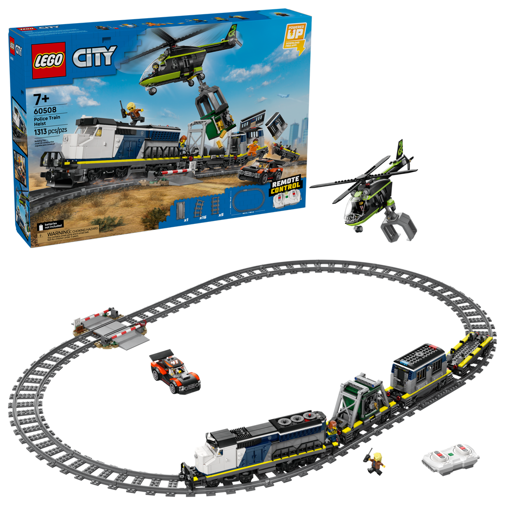 LEGO City Police Train Heist 60508 Electric Locomotive Building Set-60508-Bricking Lebanon