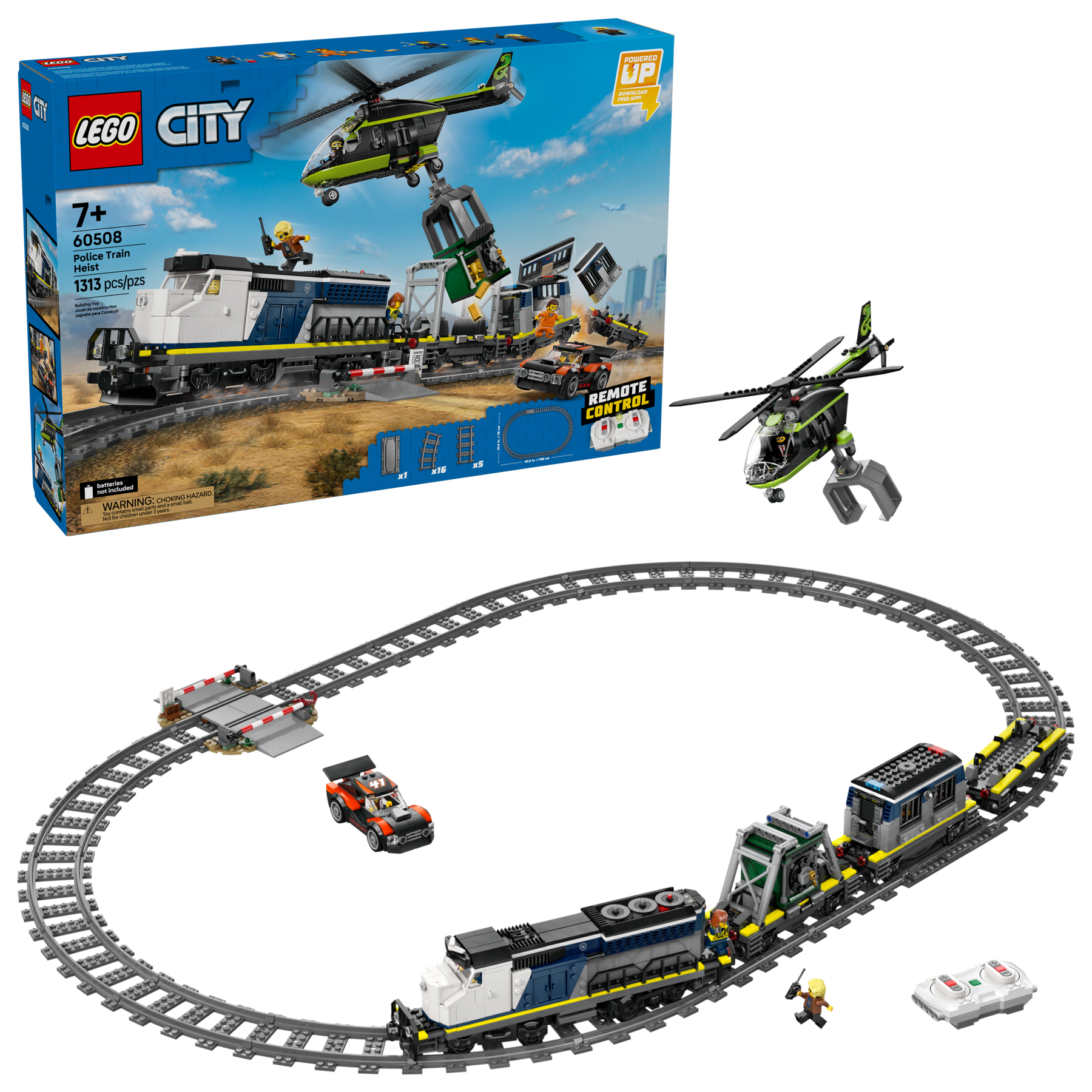 LEGO City Police Train Heist 60508 Electric Locomotive Building Set-60508-Bricking Lebanon