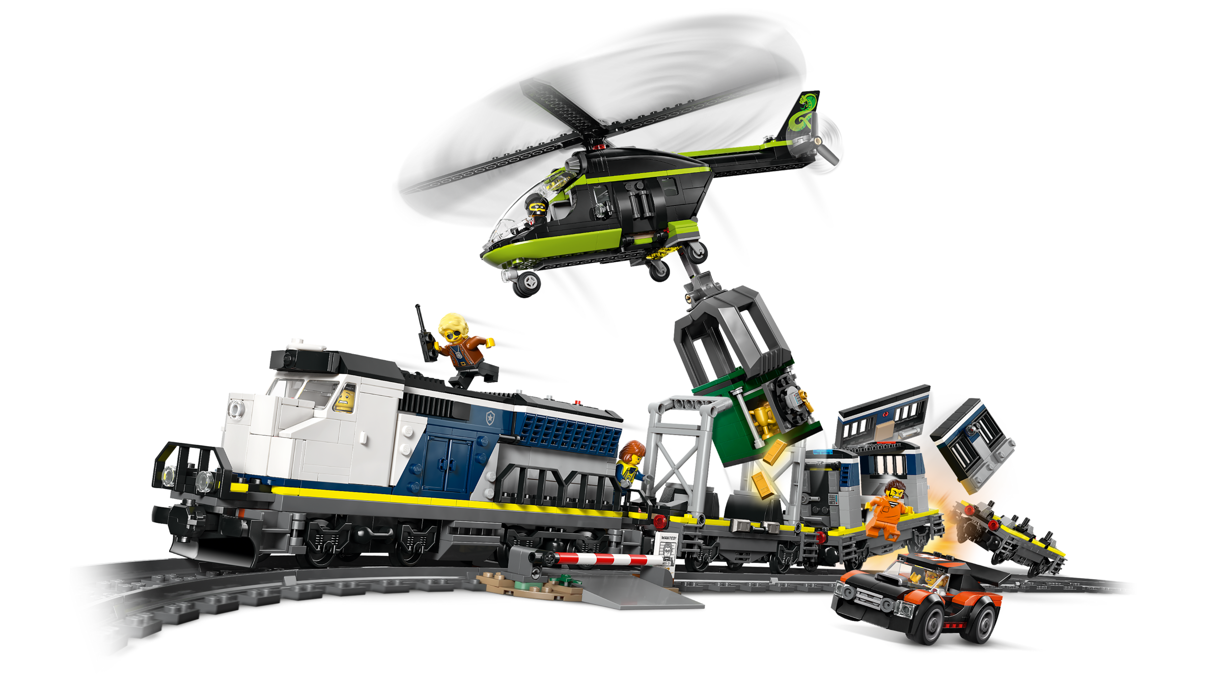 LEGO City Police Train Heist 60508 Electric Locomotive Building Set-60508-Bricking Lebanon