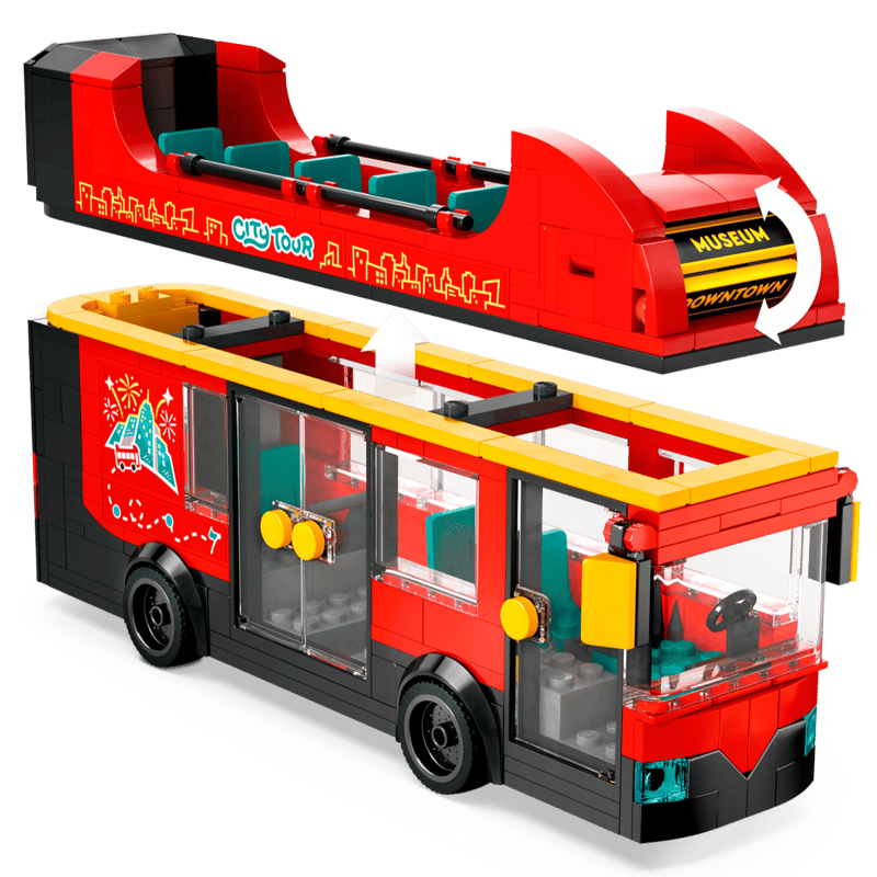 LEGO City Red Double Decker Sightseeing Bus 60407-Bricking Lebanon