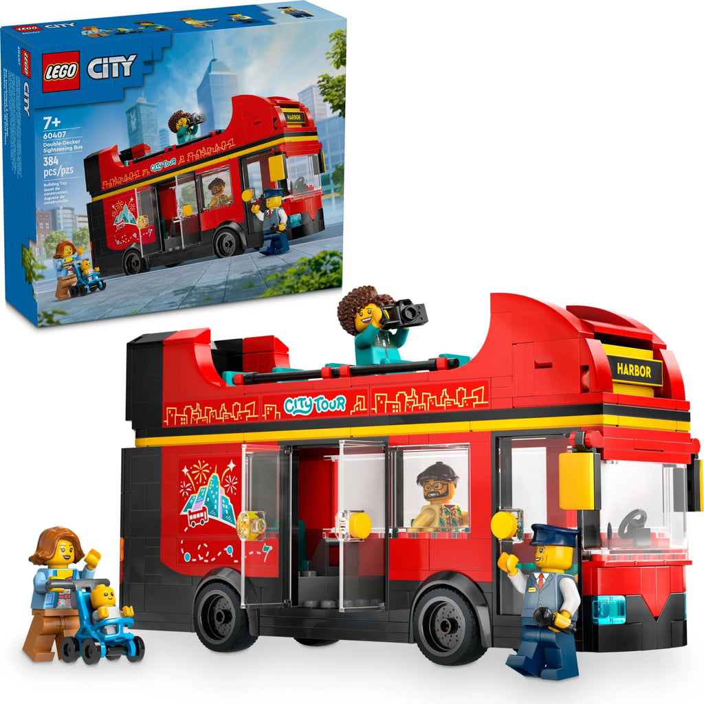 LEGO City Red Double Decker Sightseeing Bus 60407-Bricking Lebanon
