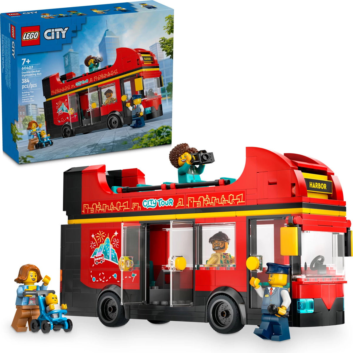 LEGO City Red Double Decker Sightseeing Bus 60407-Bricking Lebanon