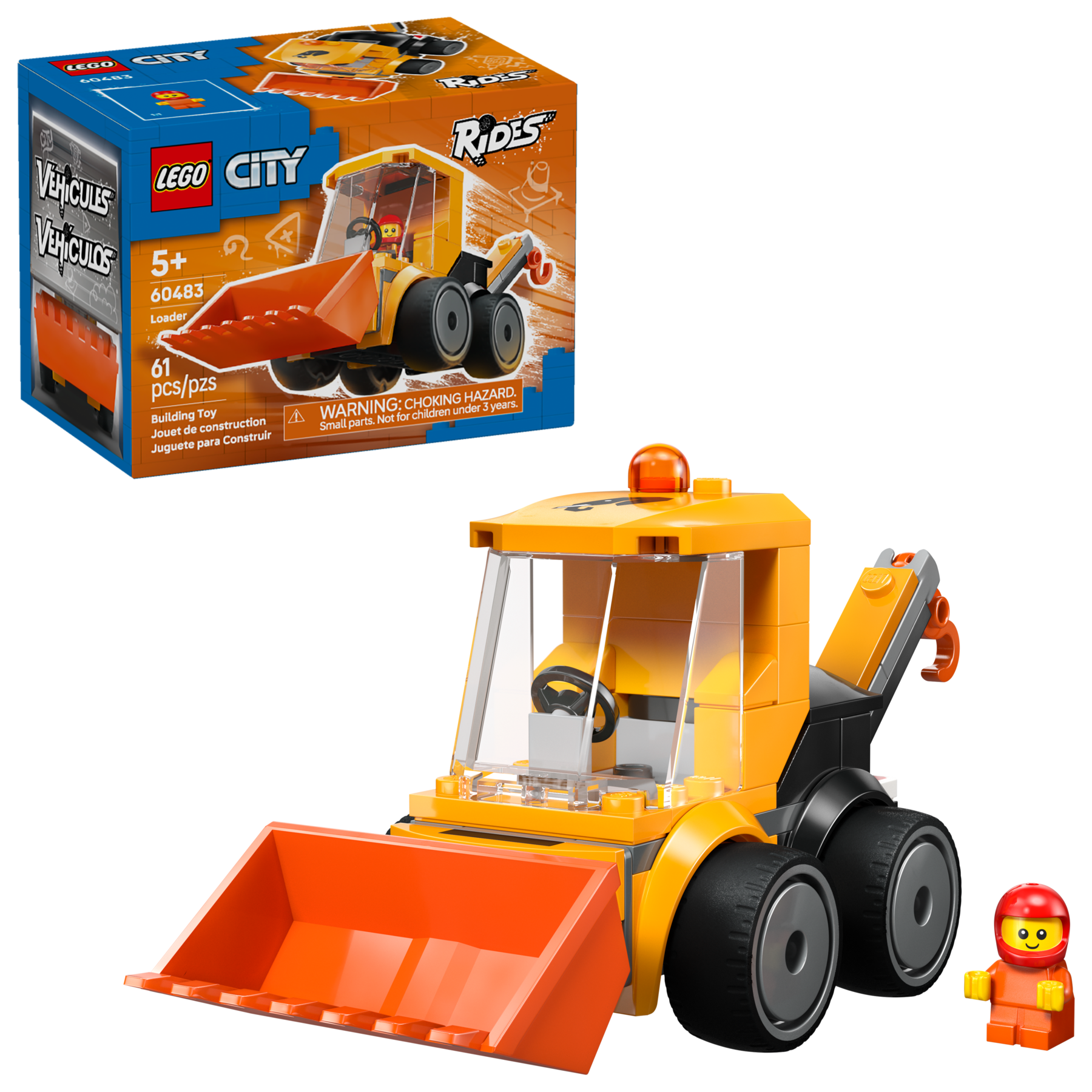 LEGO City Rides - Construction Loader 60483 Building Set for Kids-Lego / City-Bricking Lebanon
