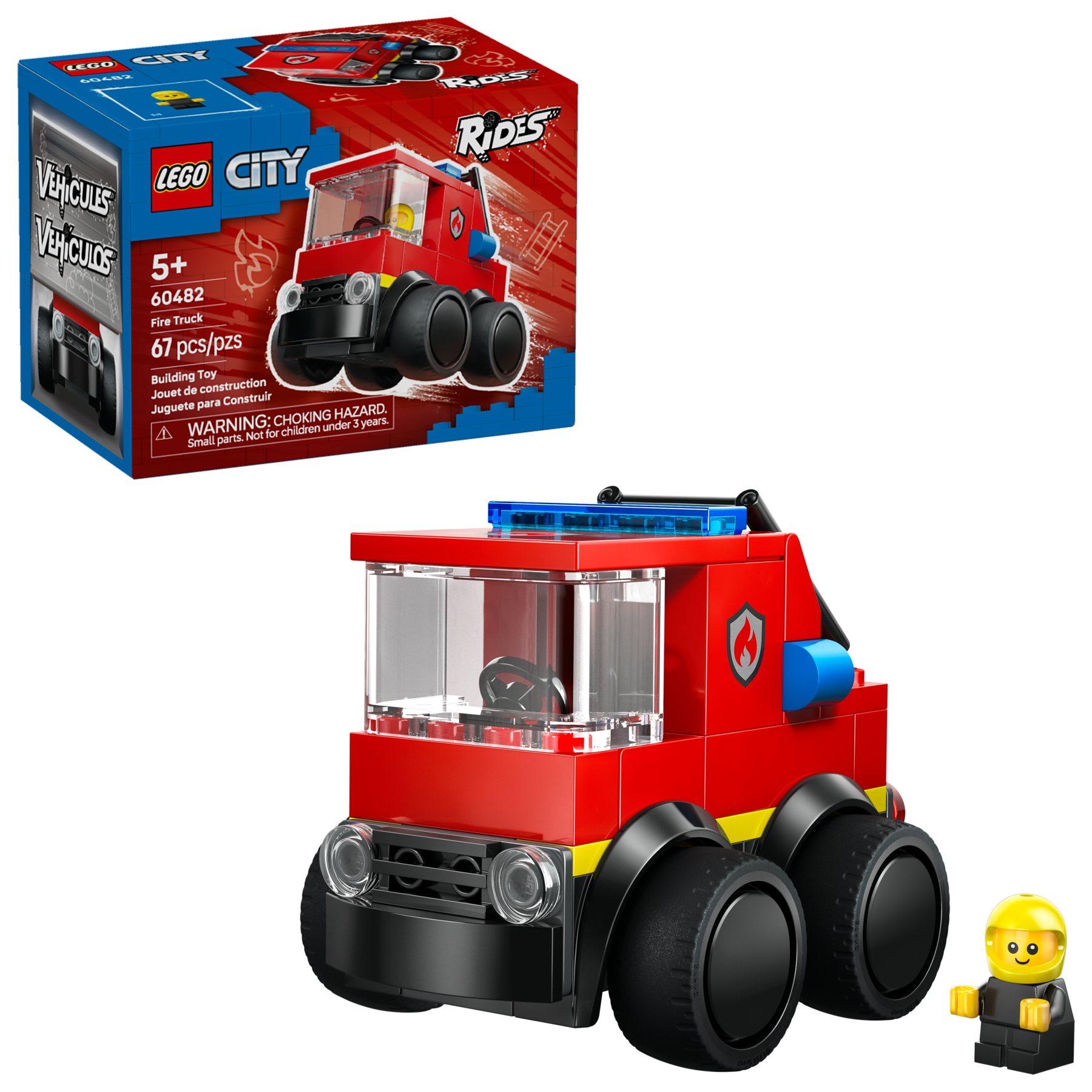 LEGO City Rides - Fire Truck 60482 Building Set for Kids-Lego / City-Bricking Lebanon