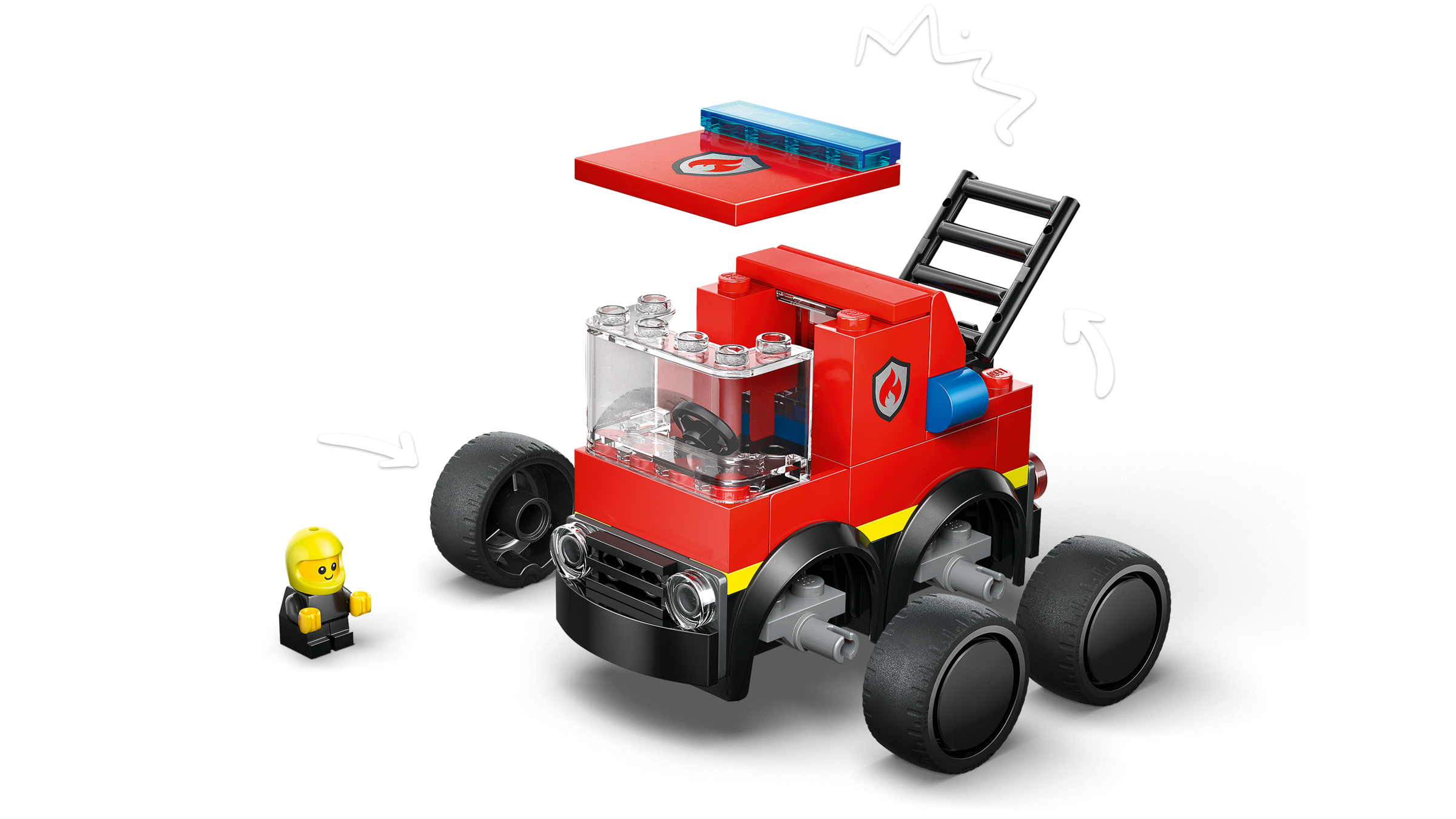LEGO City Rides - Fire Truck 60482 Building Set for Kids-Lego / City-Bricking Lebanon