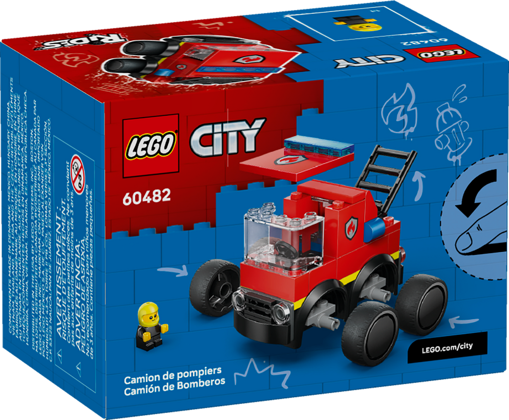 LEGO City Rides - Fire Truck 60482 Building Set for Kids-Lego / City-Bricking Lebanon