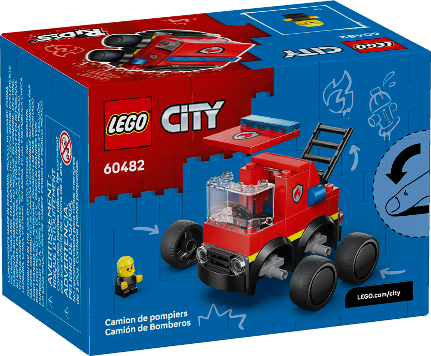 LEGO City Rides - Fire Truck 60482 Building Set for Kids-Lego / City-Bricking Lebanon