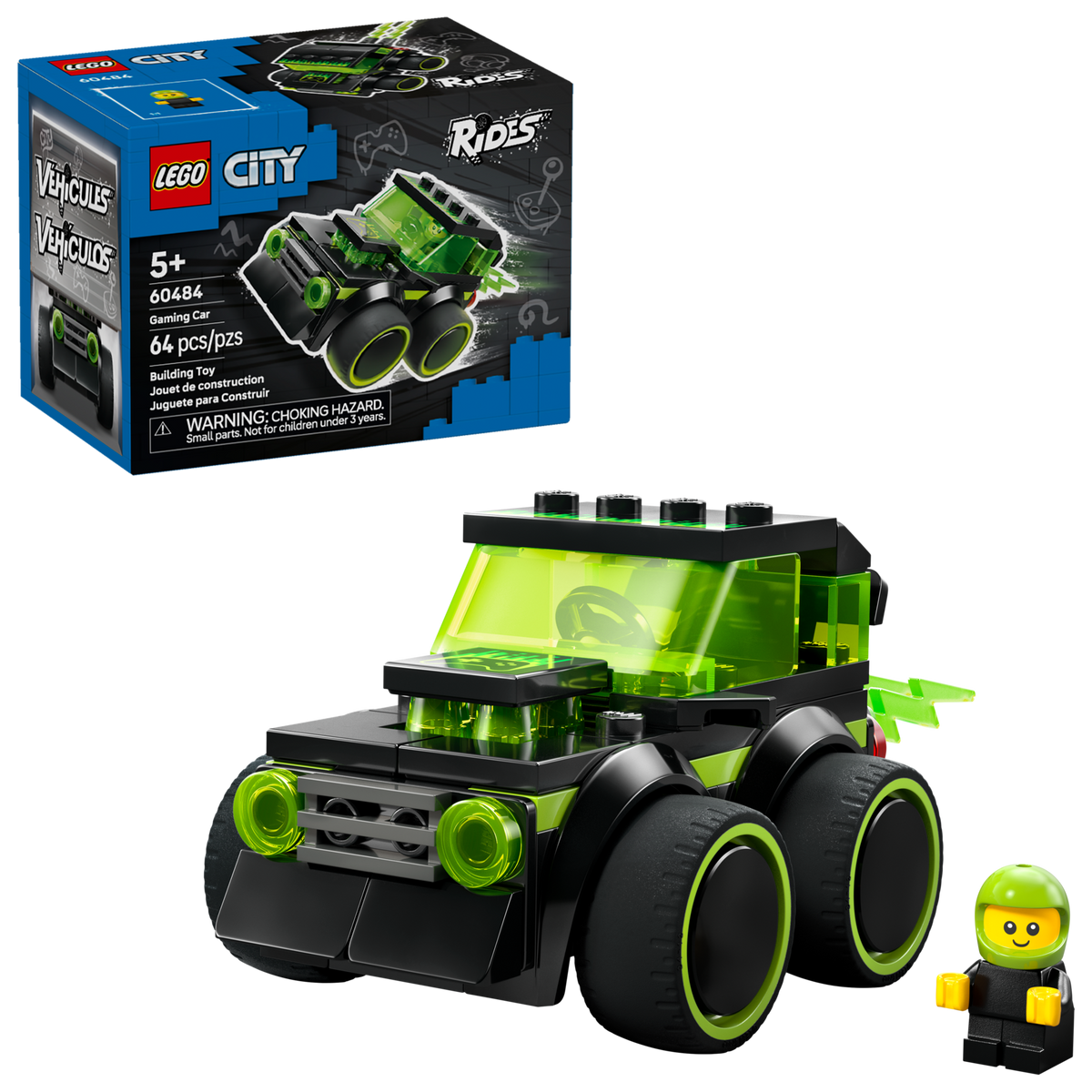 LEGO City Rides Gaming Race Car Toy 60484-Bricking Lebanon
