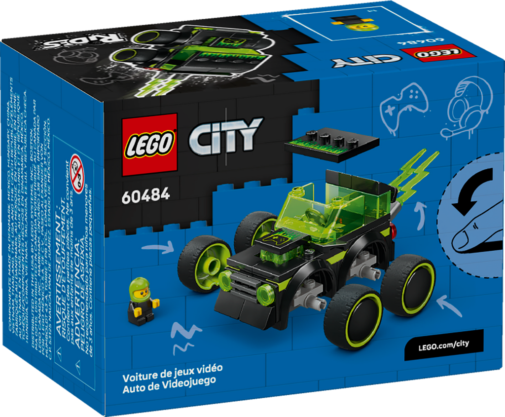 LEGO City Rides - Gaming Race Car Toy Building Set 60484-Lego / City-Bricking Lebanon