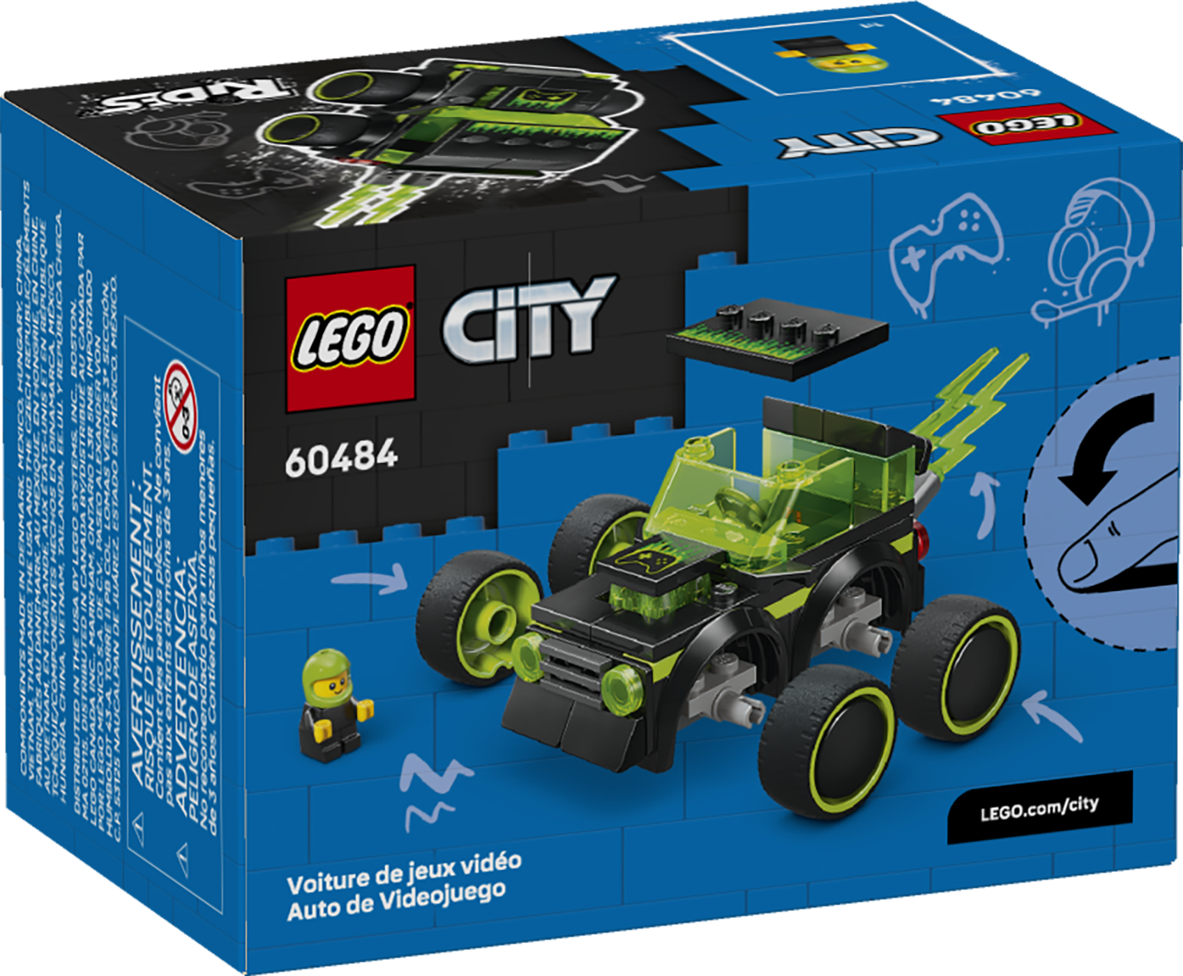 LEGO City Rides - Gaming Race Car Toy Building Set 60484-Lego / City-Bricking Lebanon