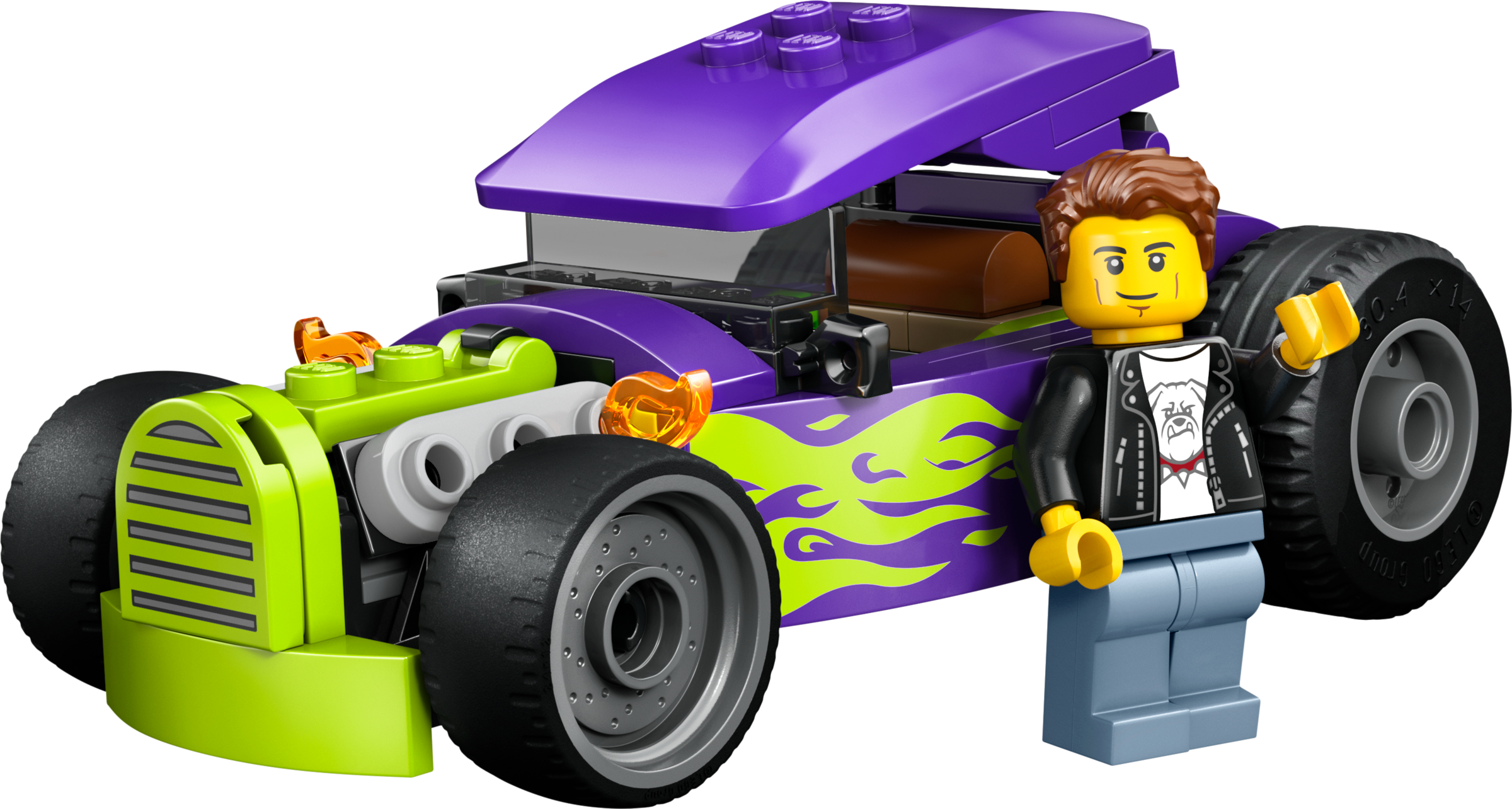 LEGO City Rides - Hot Rod Toy Race Car Building Kit 60485-Lego / City-Bricking Lebanon