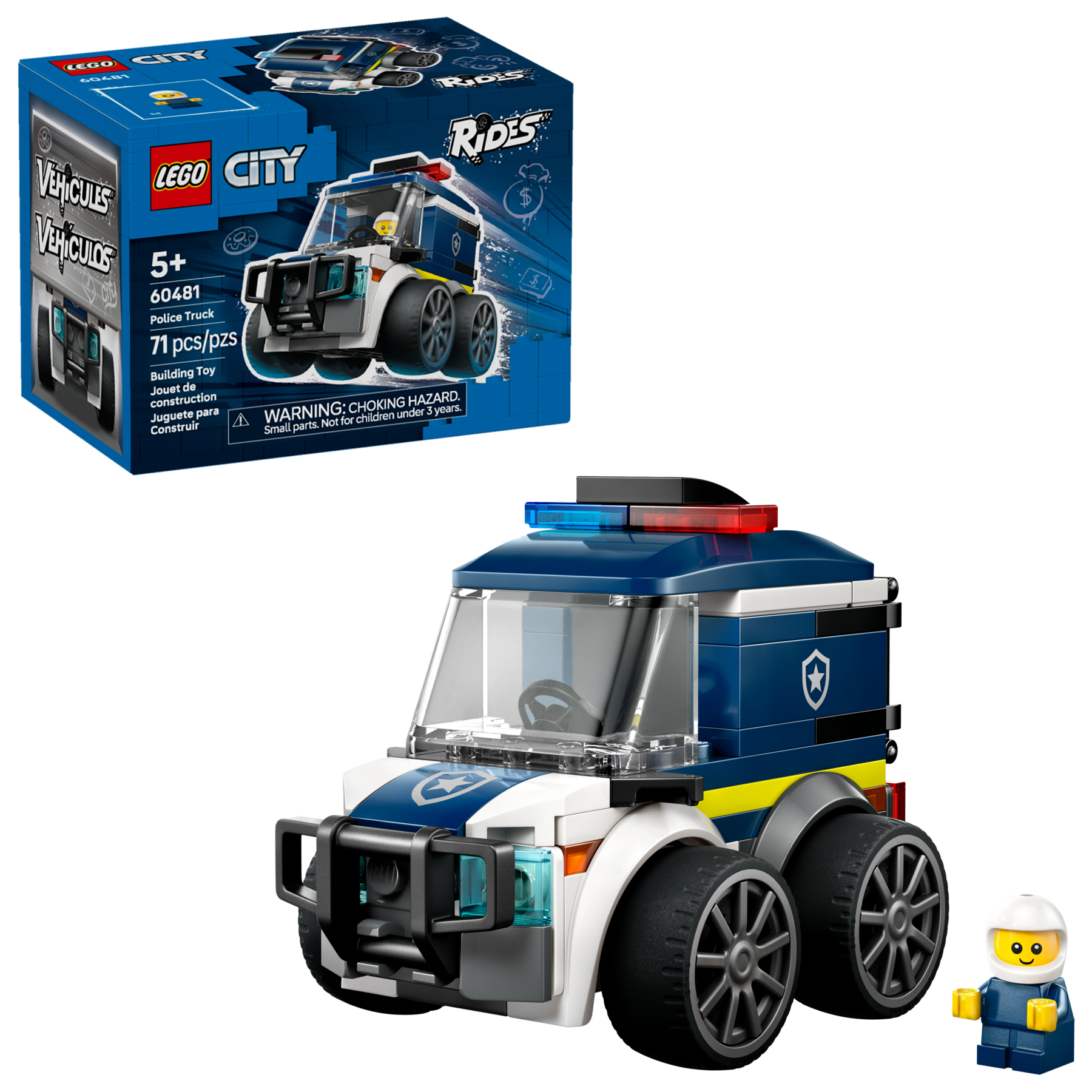 LEGO City Rides - Police Truck 60481 Building Toy for Kids-Lego / City-Bricking Lebanon