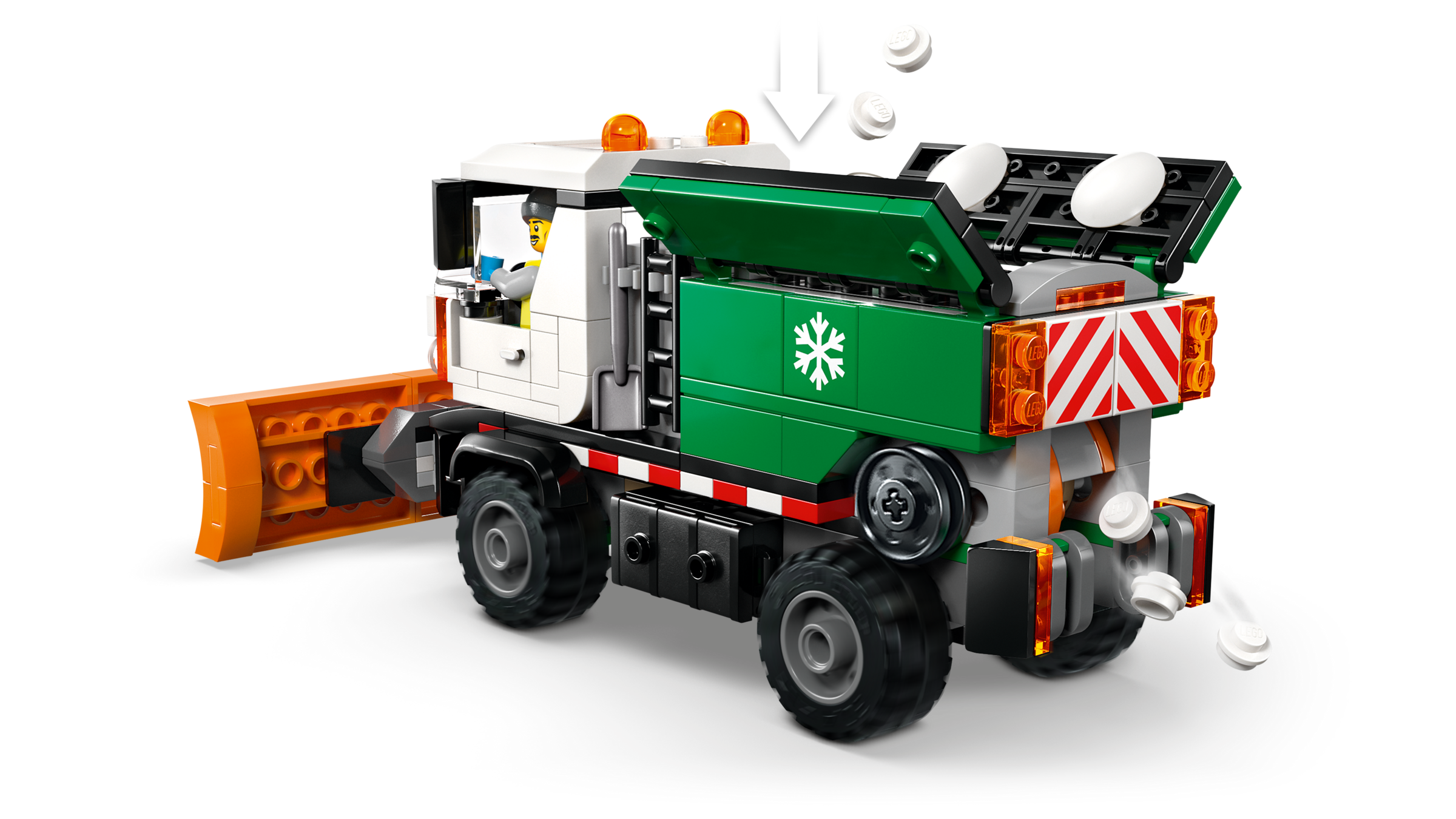 LEGO City Snowplow Toy Truck Building Set with Salt Spreader-Lego / City-Bricking Lebanon