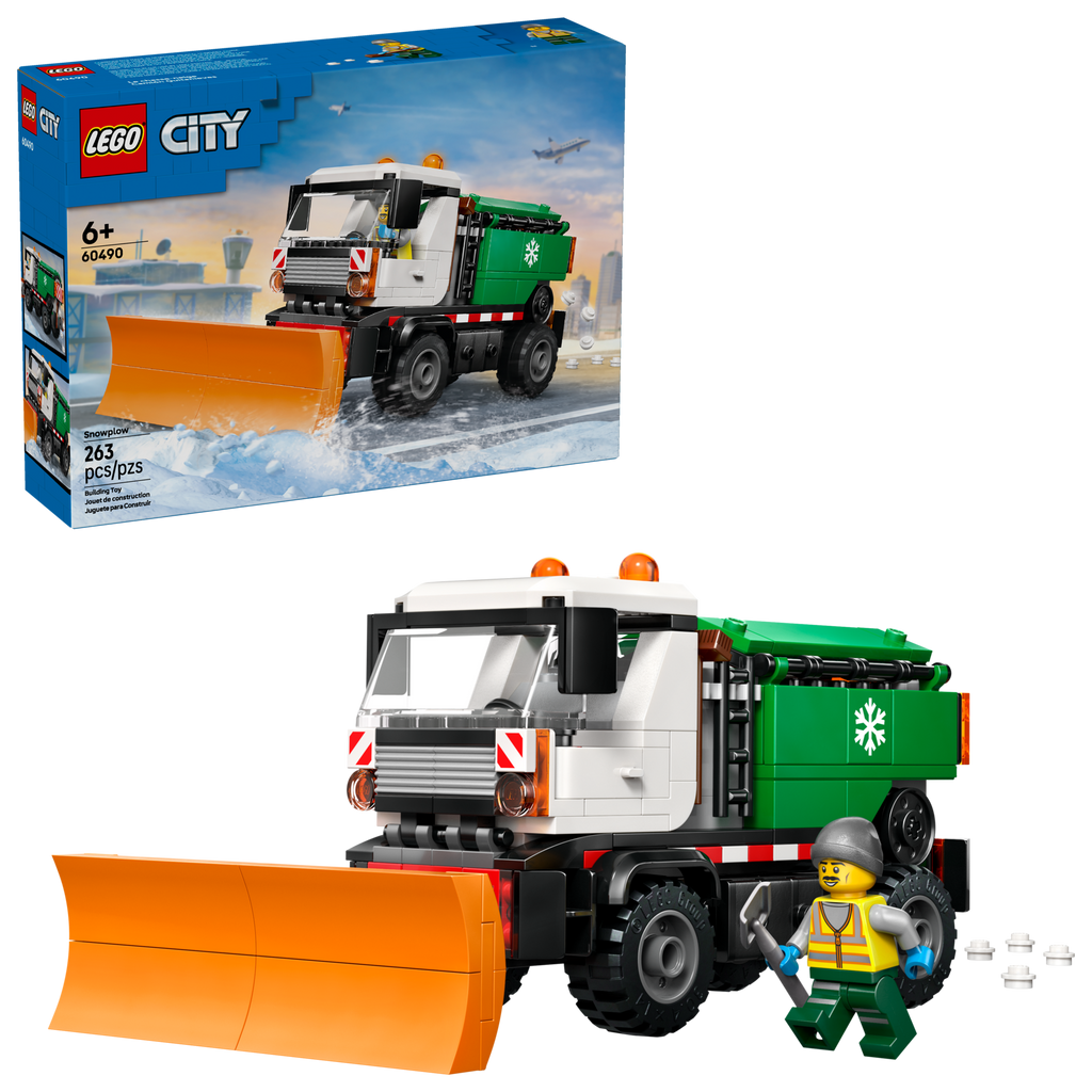 LEGO City Snowplow Toy Truck with Salt Spreader 60490-Bricking Lebanon