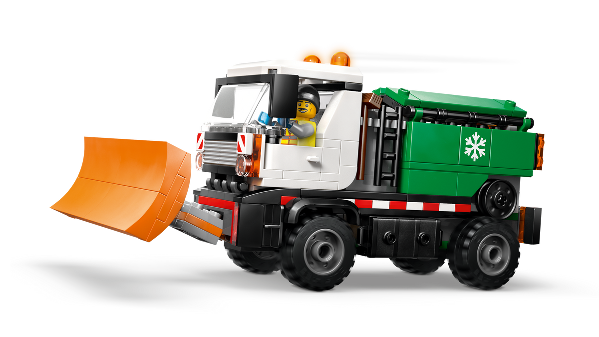 LEGO City Snowplow Toy Truck with Salt Spreader 60490-Bricking Lebanon
