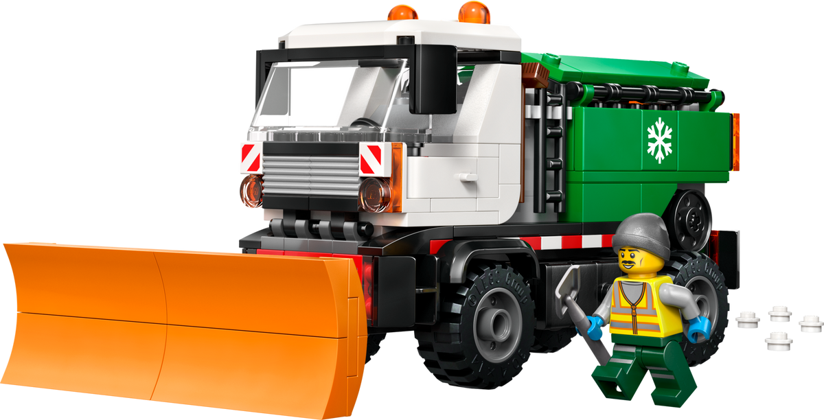 LEGO City Snowplow Toy Truck with Salt Spreader 60490-Bricking Lebanon