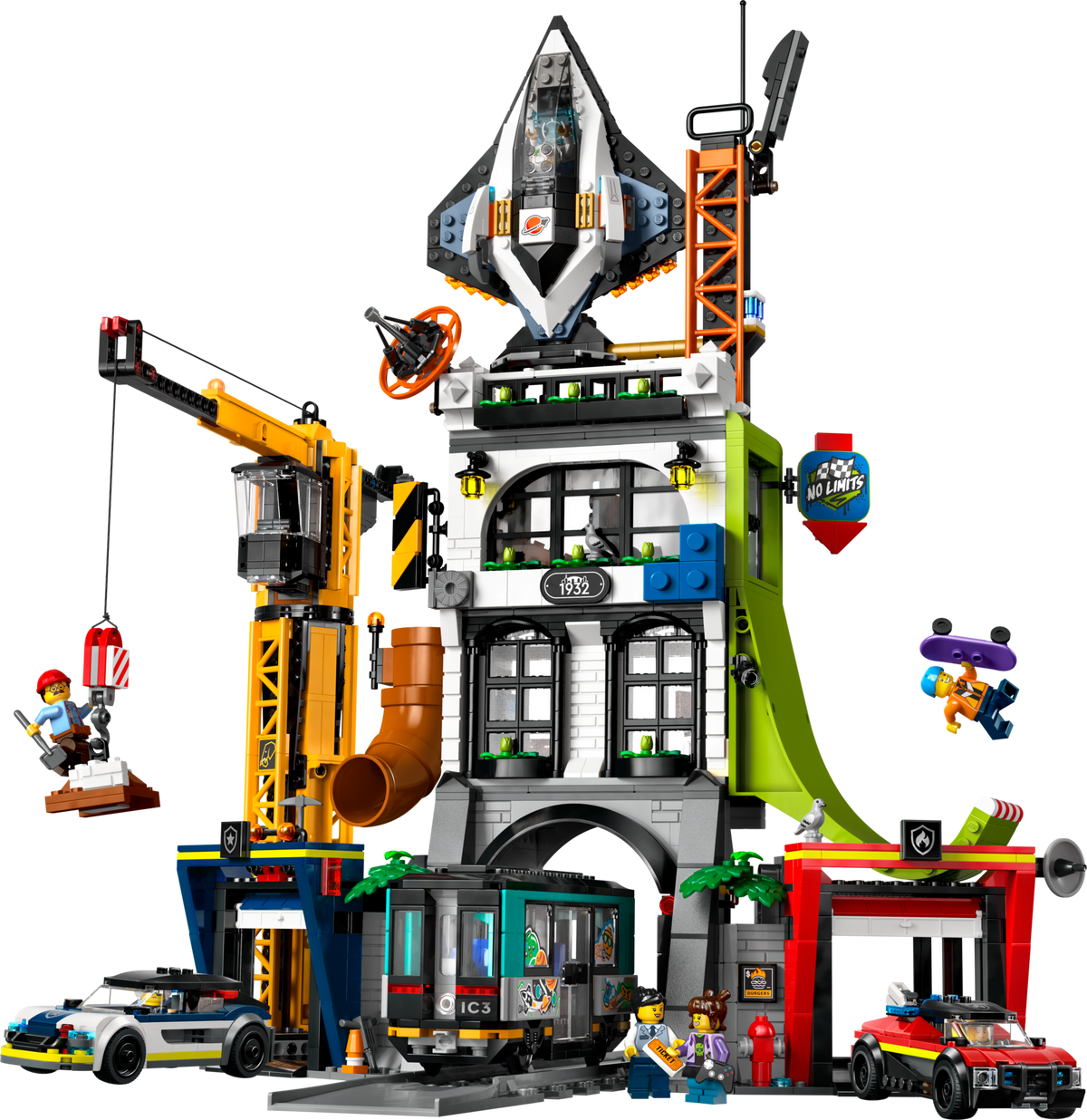 LEGO City The City Tower with Working Crane 60473-Bricking Lebanon