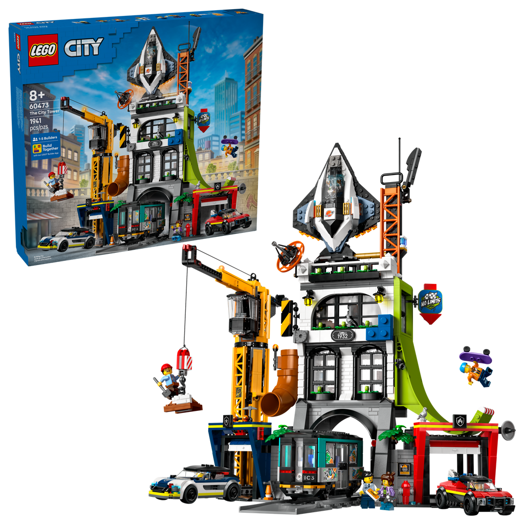 LEGO City The City Tower with Working Crane 60473-Bricking Lebanon