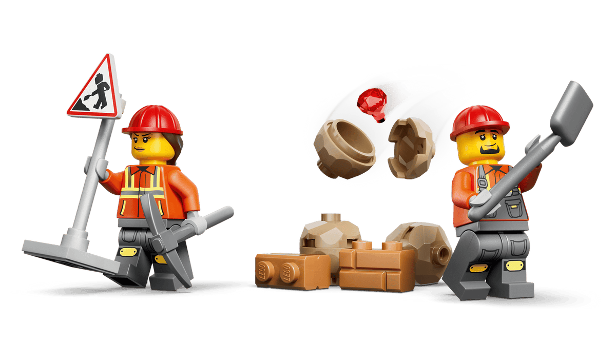 LEGO City Yellow Backhoe Loader 60480-Bricking Lebanon
