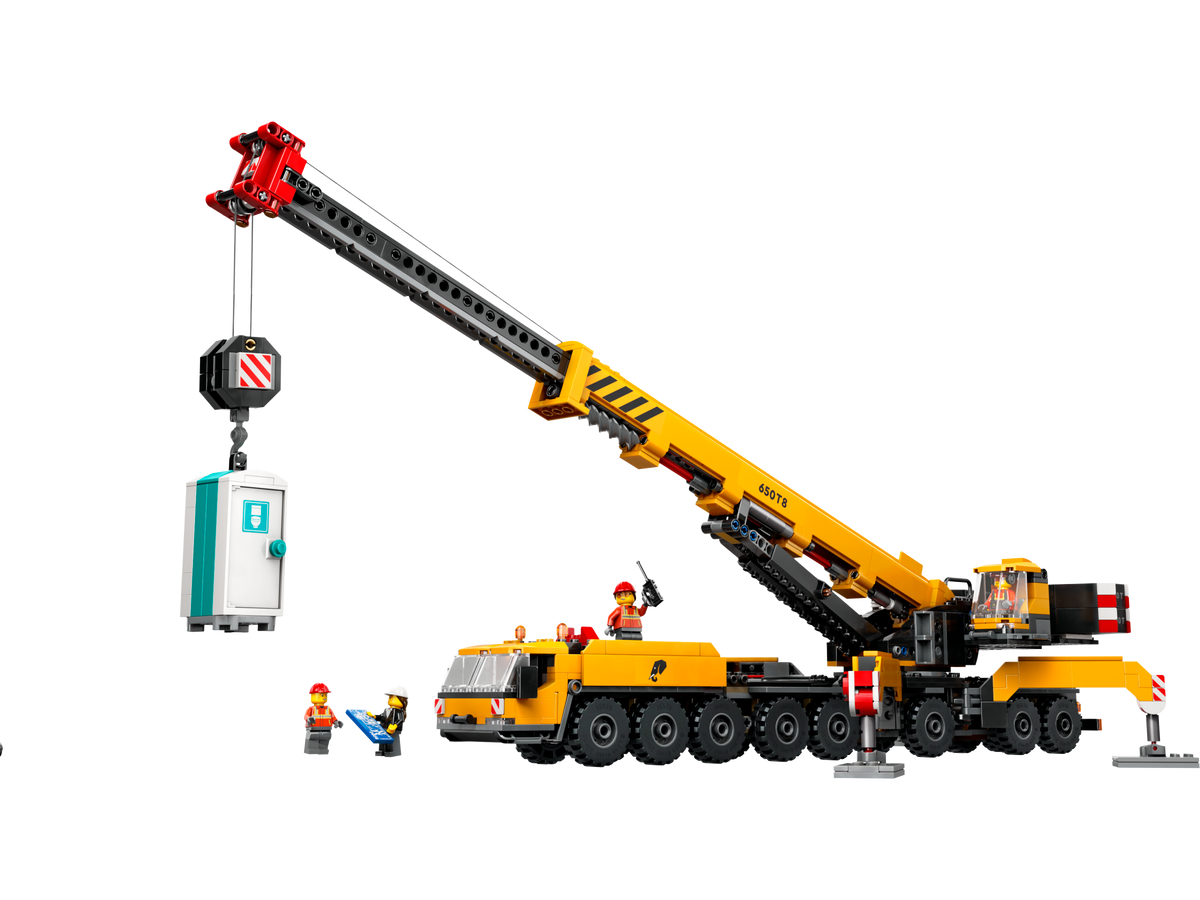 LEGO City Yellow Mobile Construction Crane 16 Wheel 60409-Bricking Lebanon