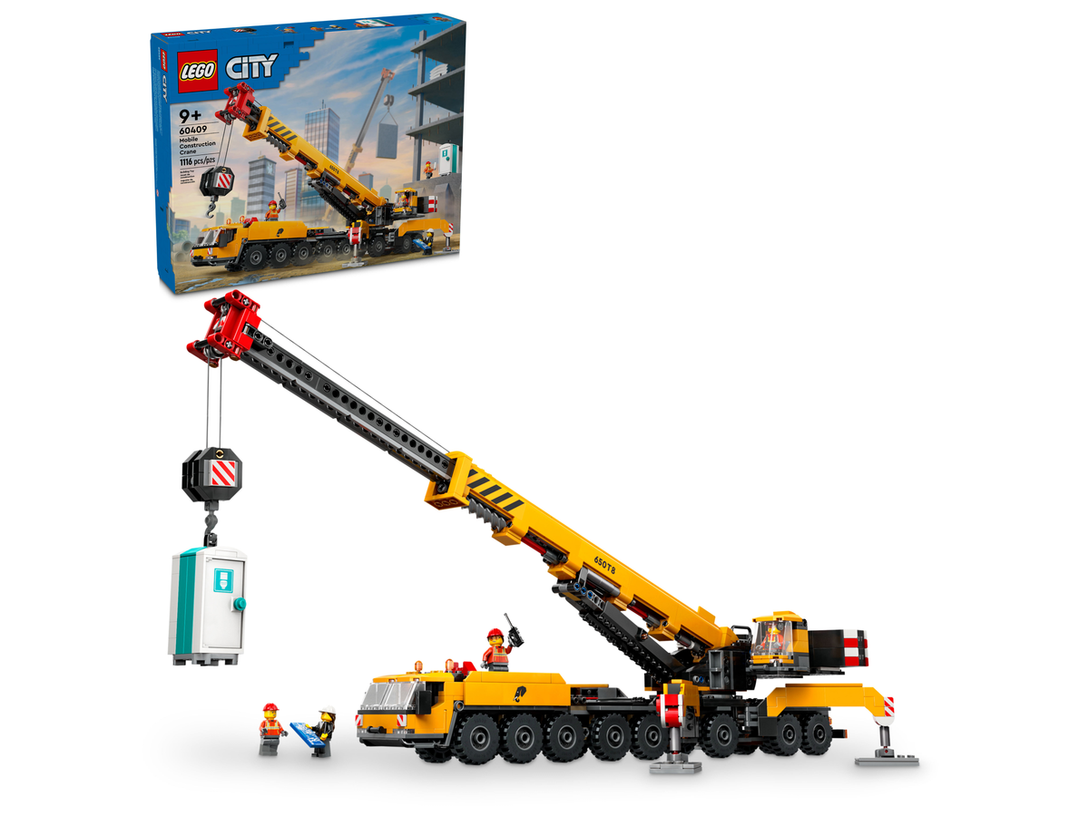LEGO City Yellow Mobile Construction Crane 16 Wheel 60409-Bricking Lebanon