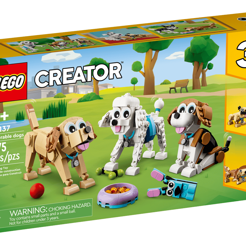LEGO Creator 3-in-1 Adorable Dogs Building Set 31137
