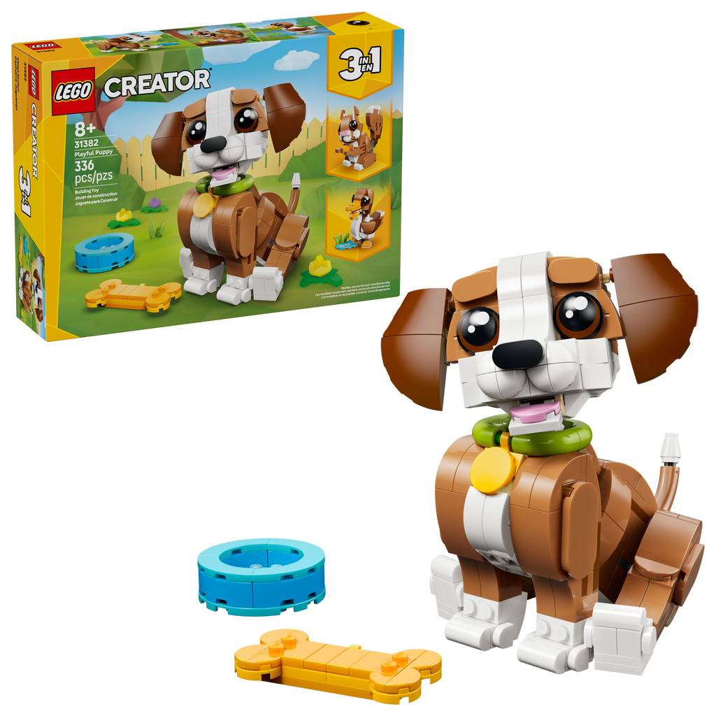 LEGO Creator 3-in-1 Cute Animals Playful Puppy Dog 31382-Bricking Lebanon
