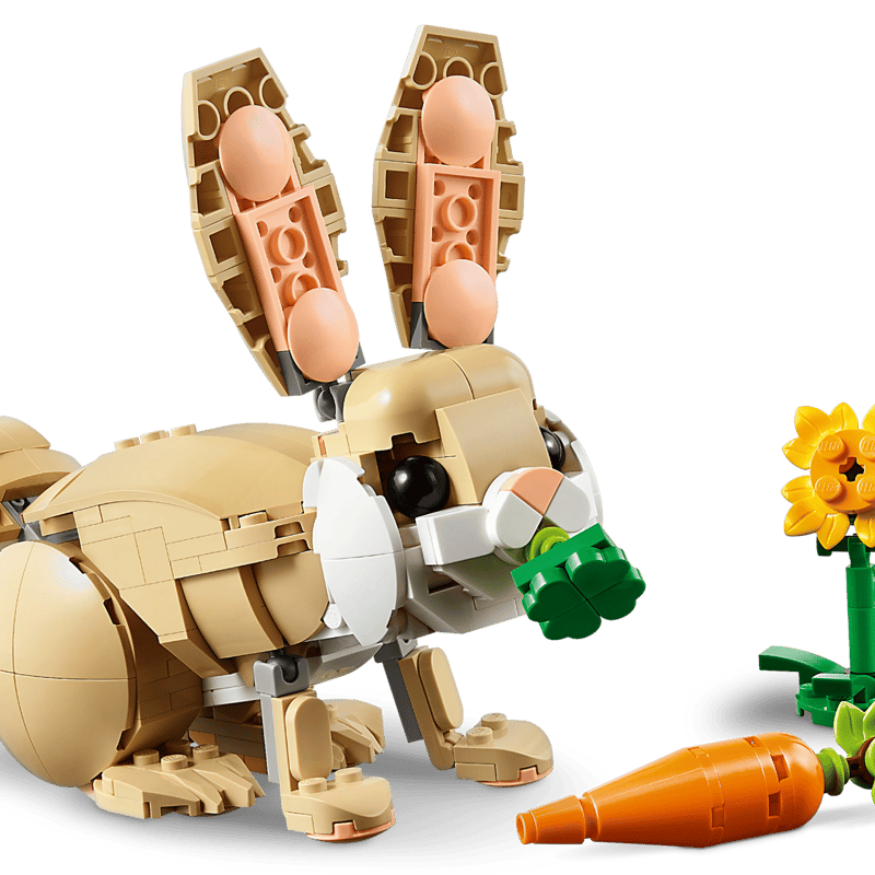 LEGO Creator 3-in-1 Cute Bunny Animal Building Toy Set
