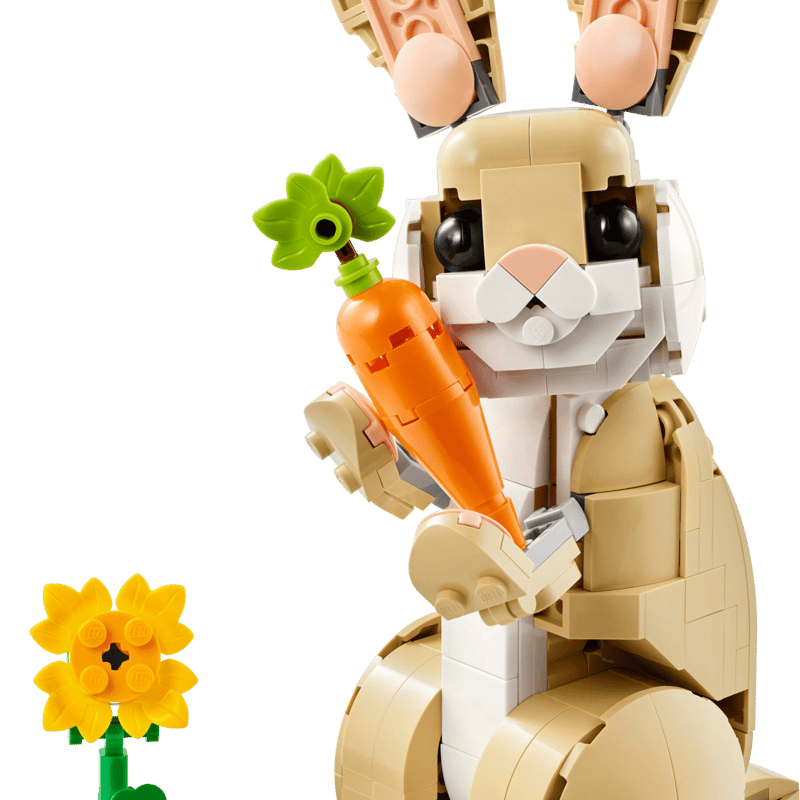 LEGO Creator 3-in-1 Cute Bunny Animal Building Toy Set
