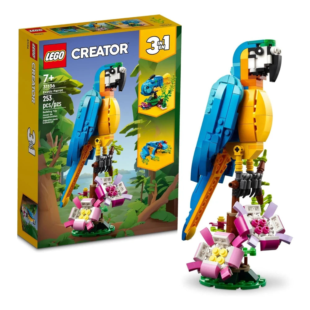 LEGO Creator 3-in-1 Exotic Parrot 31136-Bricking Lebanon