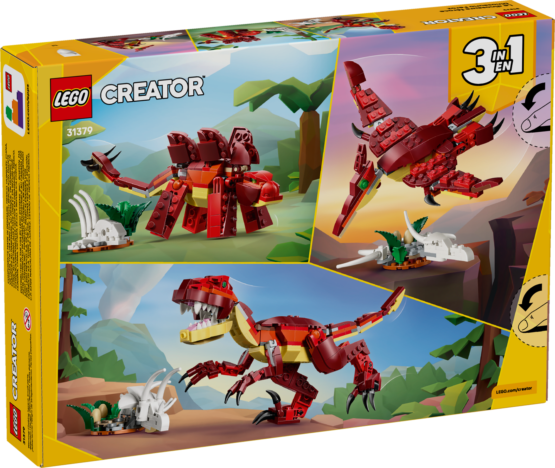LEGO Creator 3-in-1 Fierce Dinosaur Building Set 31379 Prehistoric Toy-Lego / Creator-Bricking Lebanon
