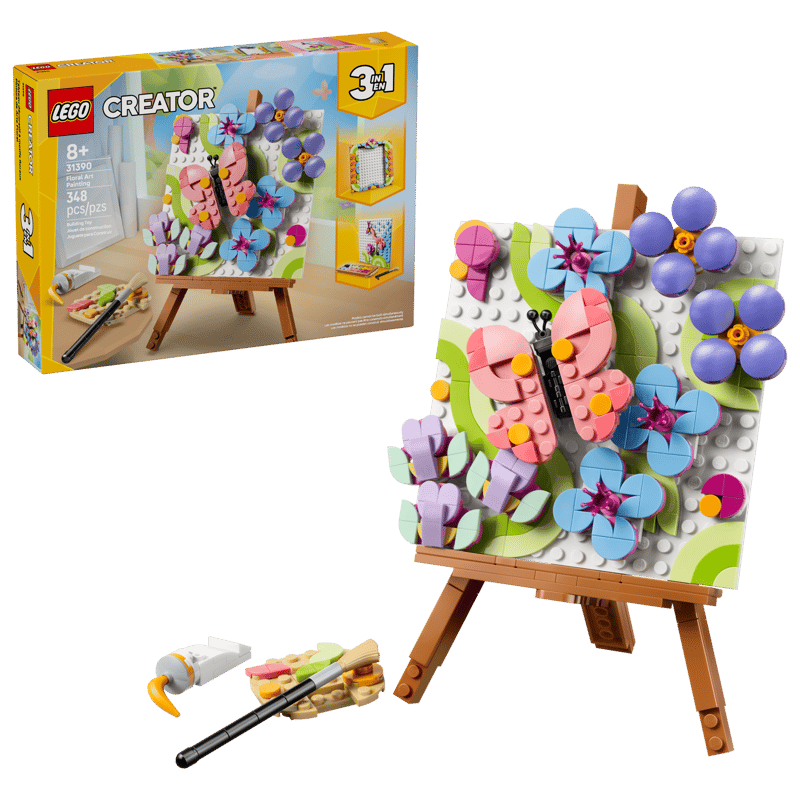 LEGO Creator 3‑in‑1 Floral Art Decor Painting 31390