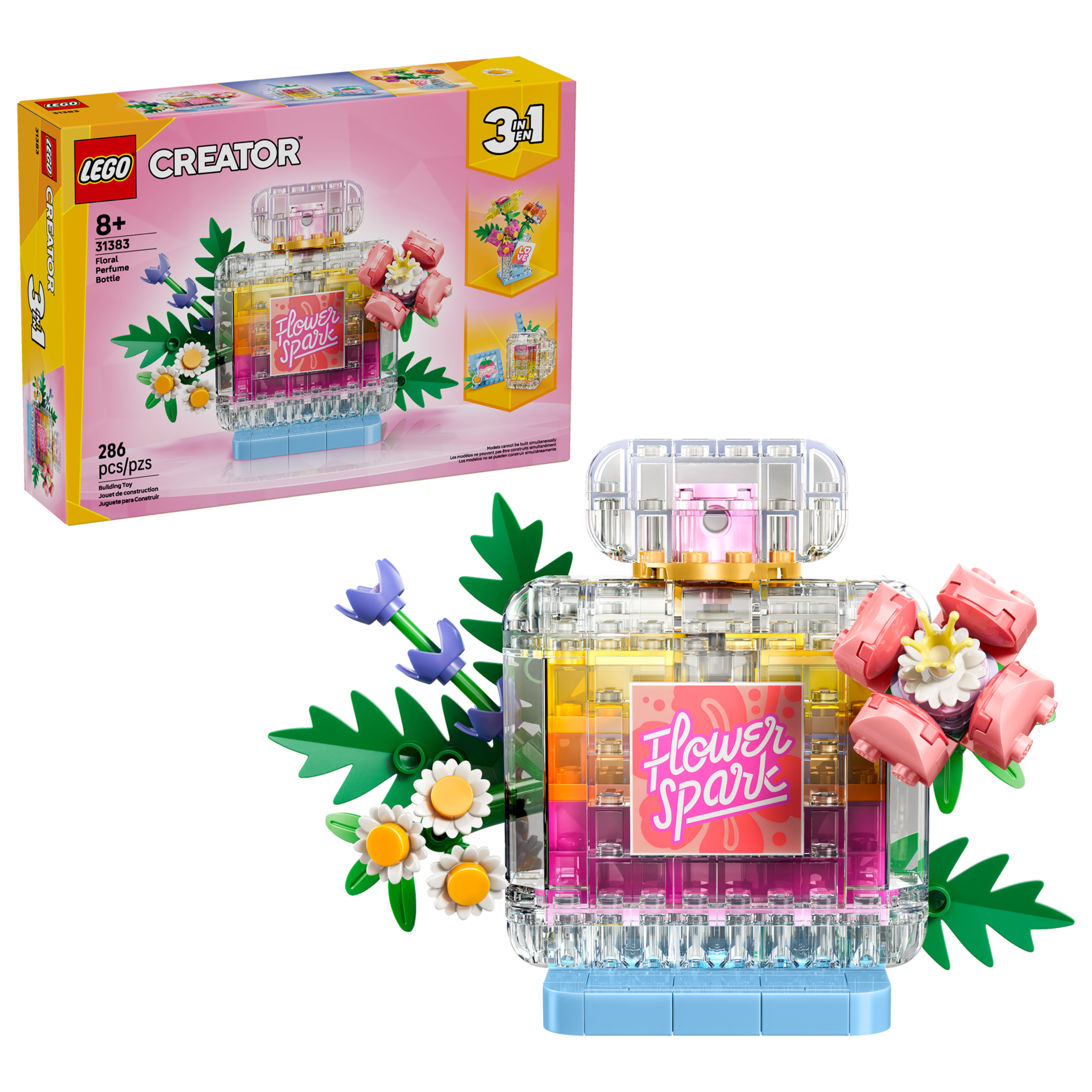 LEGO Creator 3 in 1 Floral Decor Perfume Bottle 31383
