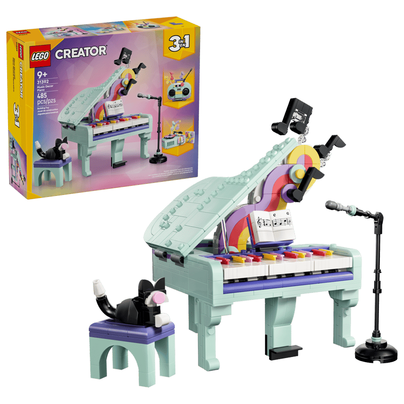 LEGO Creator 3 in 1 Music Decor Piano with Cat 31392