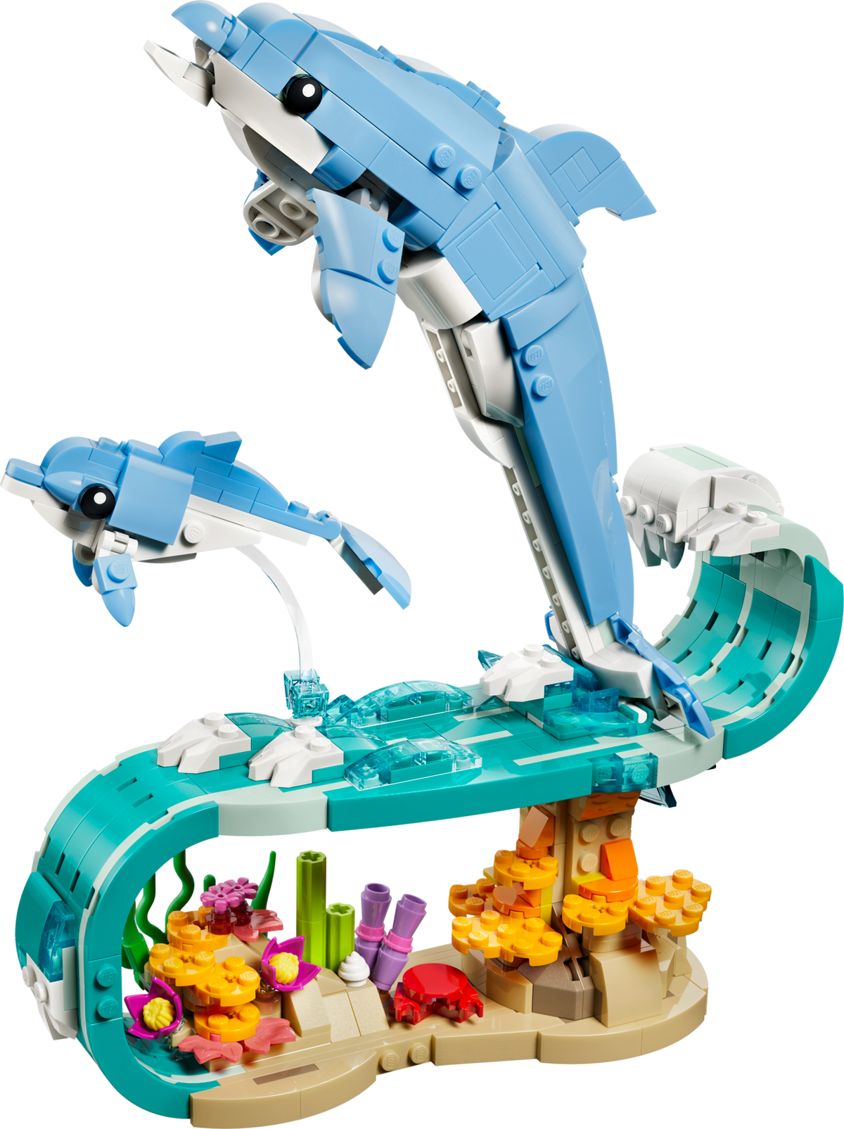 LEGO Creator 3-in-1 Sea Animals: Beautiful Dolphins 31385-Bricking Lebanon