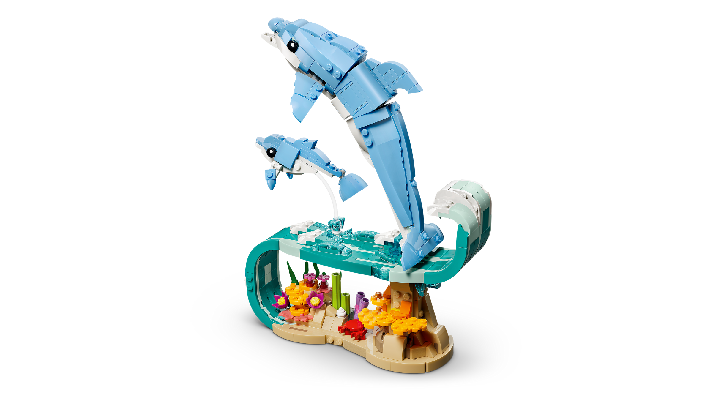 LEGO Creator 3-in-1 Sea Animals: Beautiful Dolphins 31385 Set-Lego / Creator-Bricking Lebanon
