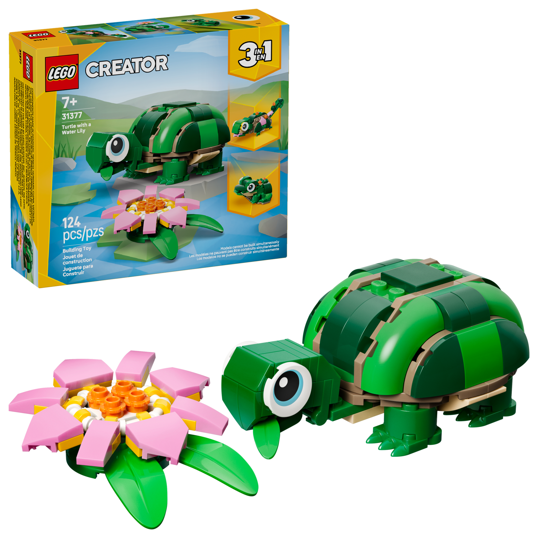 LEGO Creator 3-in-1 Turtle with Water Lily Flower Animal Set-Lego / Creator-Bricking Lebanon