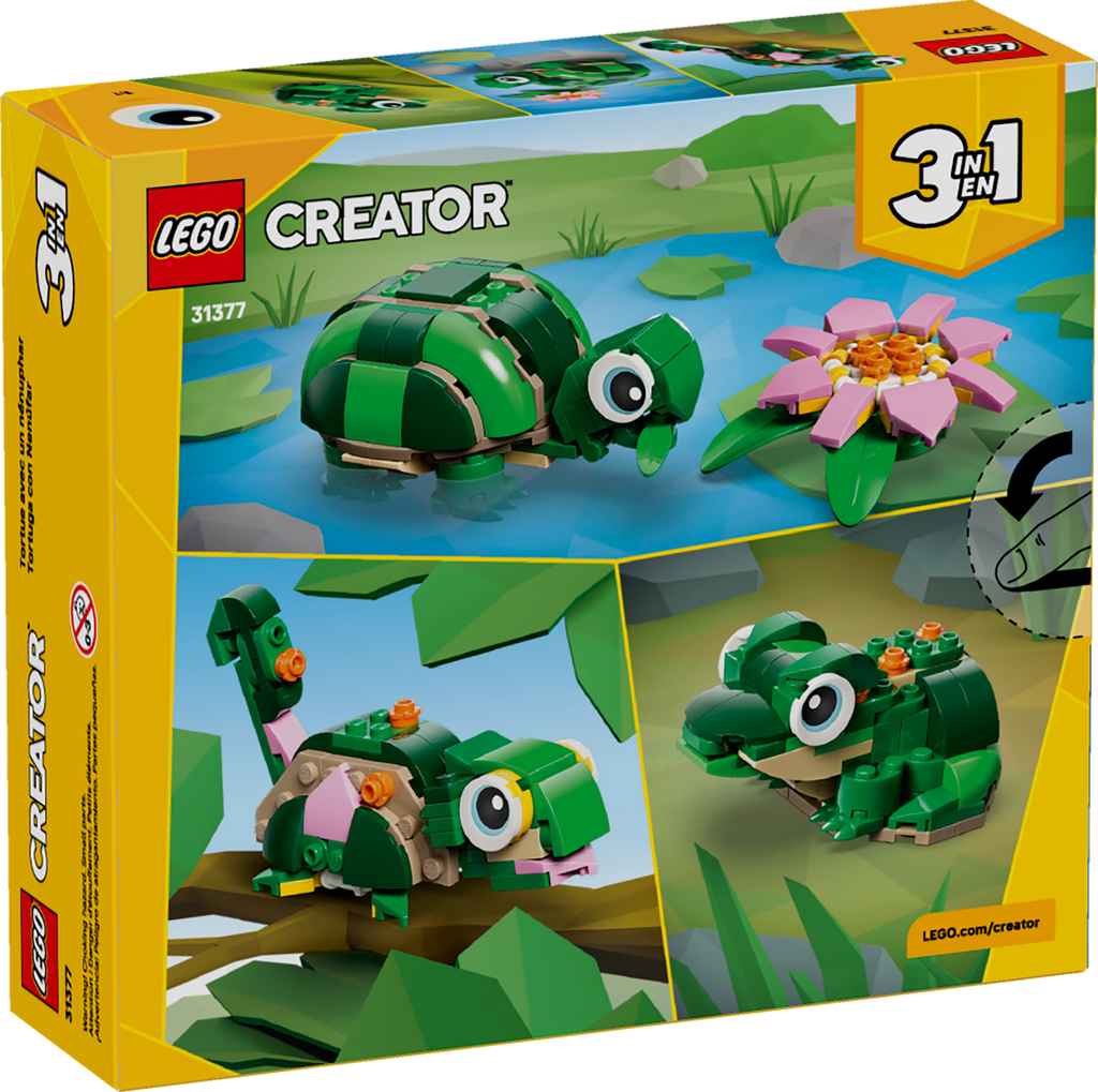 LEGO Creator 3-in-1 Turtle with Water Lily Flower Animal Set-Lego / Creator-Bricking Lebanon