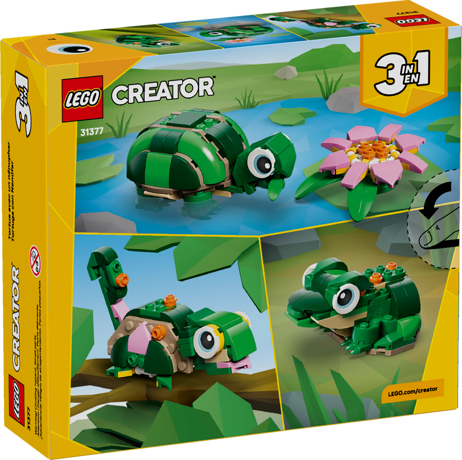 LEGO Creator 3-in-1 Turtle with Water Lily Flower Animal Set-Lego / Creator-Bricking Lebanon