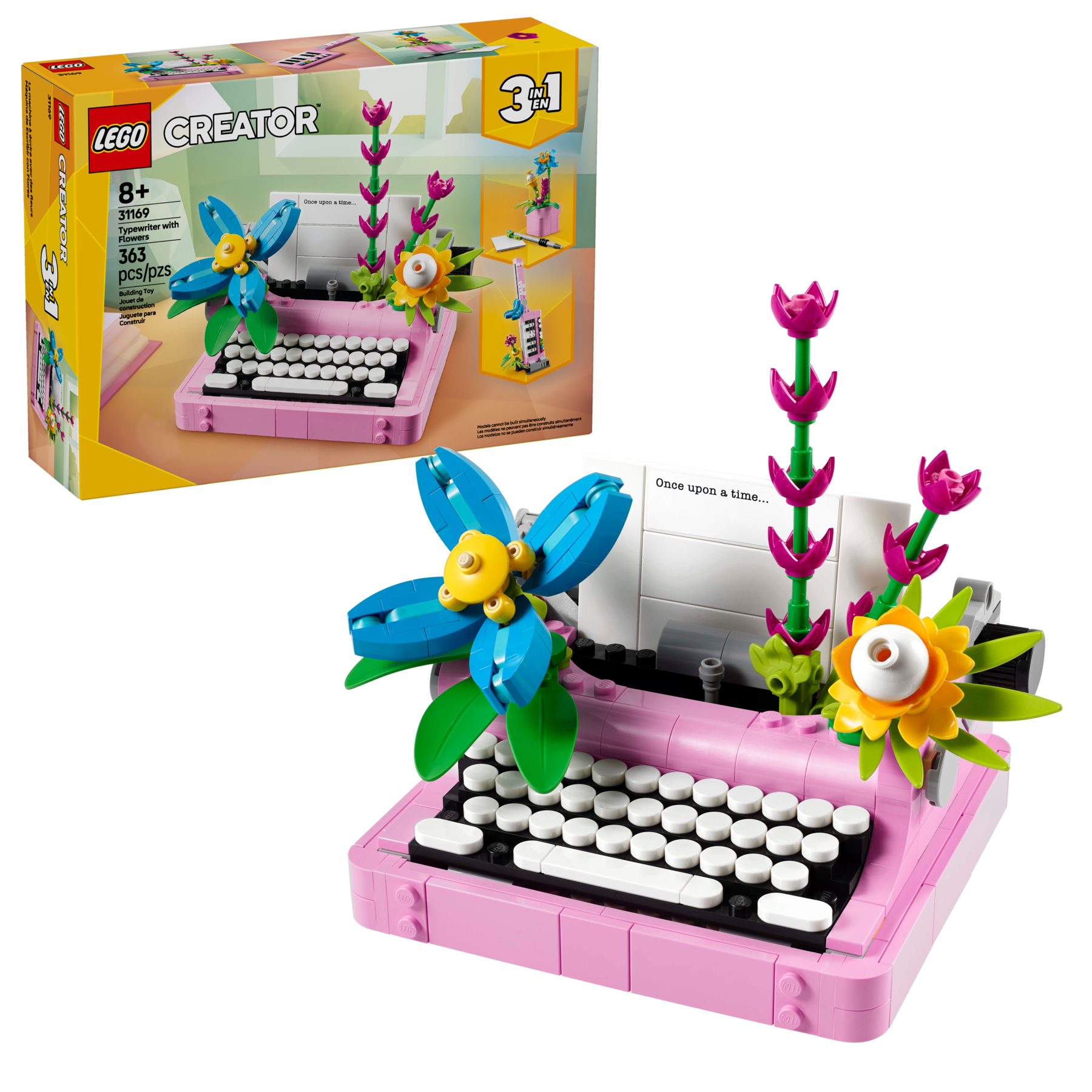 LEGO Creator 3-in-1 Typewriter with Flowers Set
