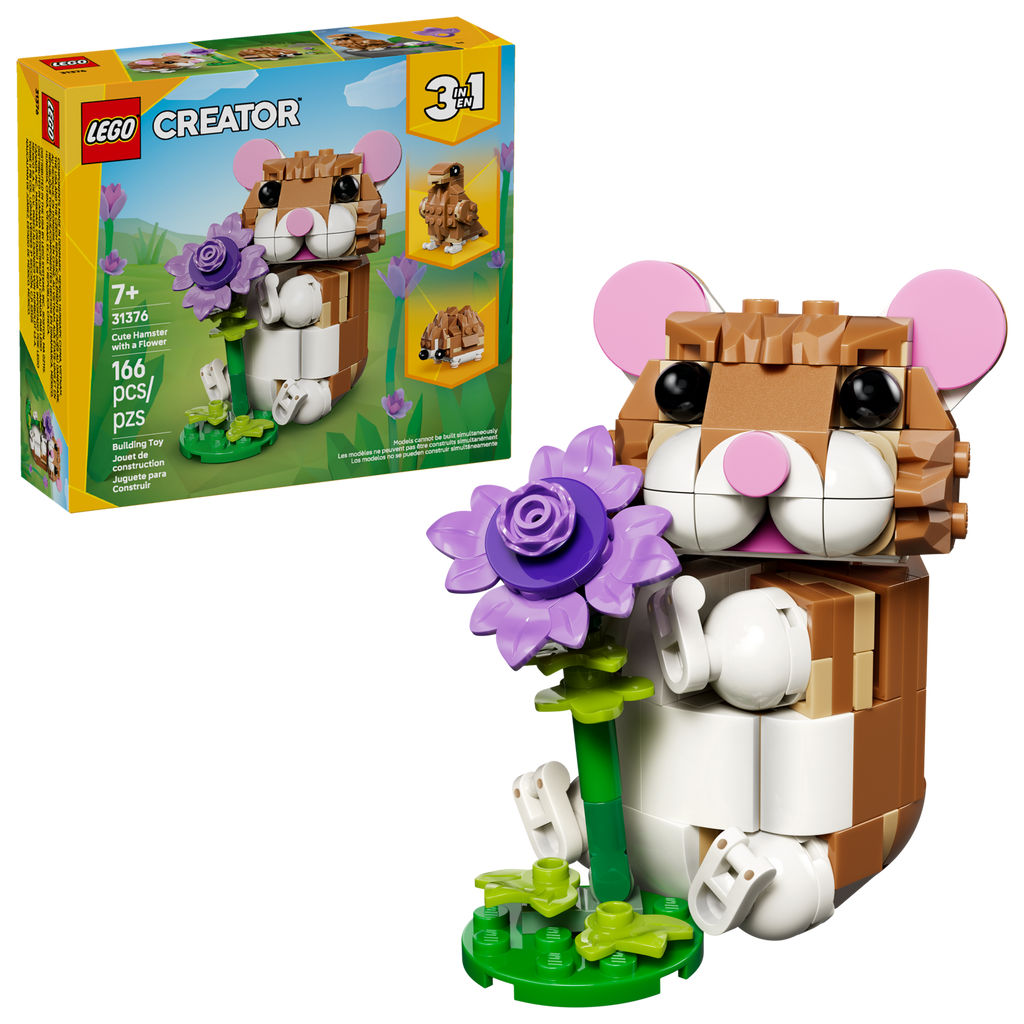 LEGO Creator 3in1 Cute Hamster with a Flower 31376-Bricking Lebanon